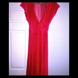 Super cute red polka dot hipster molly dress